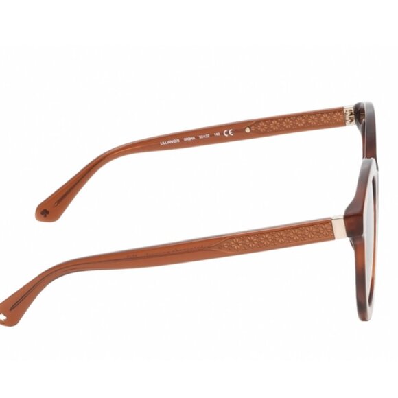 Kate Spade LILLIAN-09Q-HA CatEye Sunglasses Caramel Tortoise/Brown Gradient 53mm - Picture 3 of 4